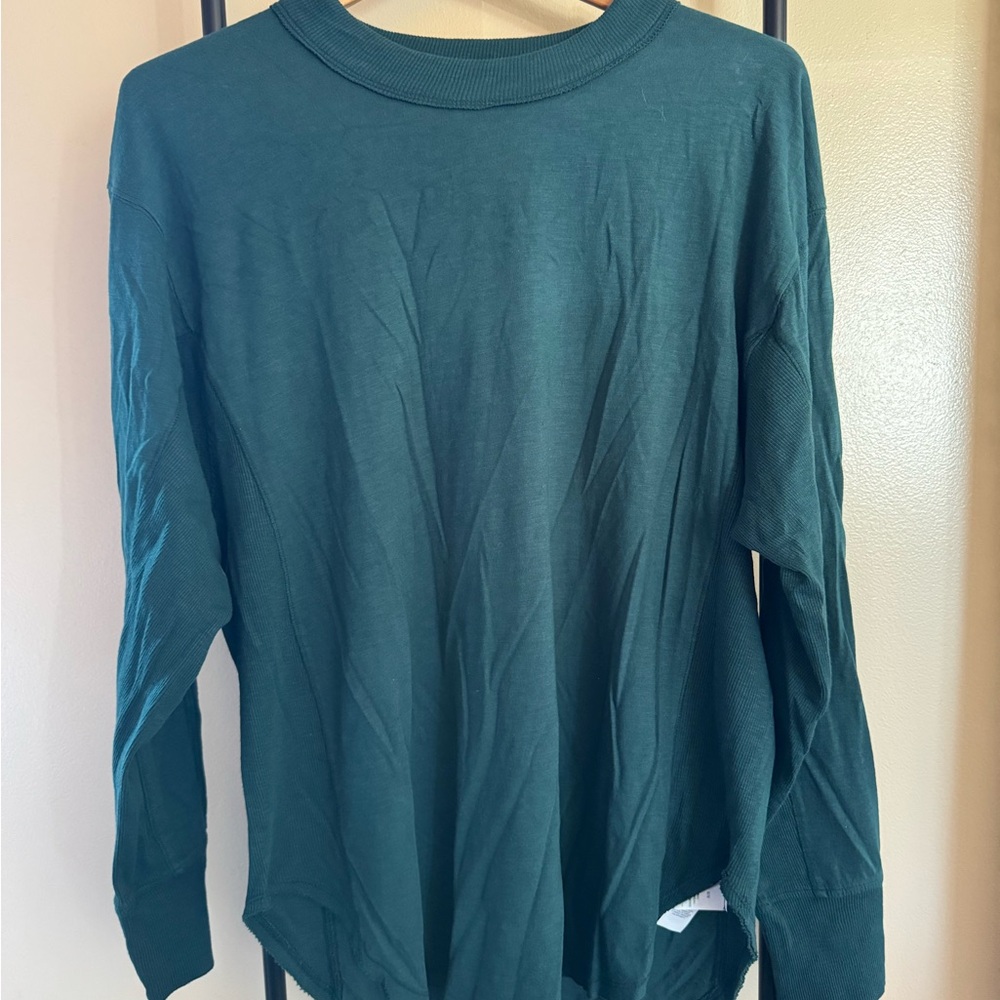 Aerie Deep Teal Long Sleeve Tee